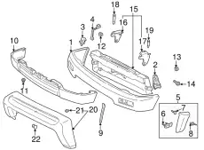 BUMPER SUB-ASSY, FR 5210135929 TOYOTA / LEXUS
