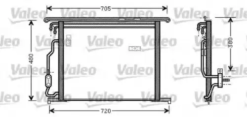 Радиатор кондиционера (конденсатор) VALEO 818049