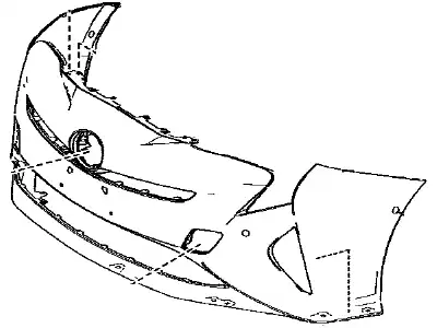 БАМПЕР 52119-47962 TOYOTA / LEXUS