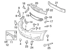 COVER,FR BUMPER 5211953948 TOYOTA / LEXUS
