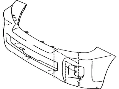 Бaмпep 52119-6B948 TOYOTA / LEXUS