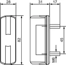 Фонарь габаритный HELLA 2KA357014001