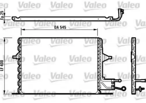 Радиатор кондиционера (конденсатор) VALEO 816899