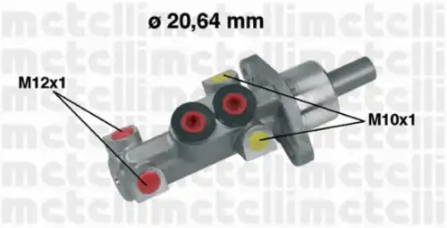 050388 METELLI ЦИЛИНДР ТОРМОЗНОЙ