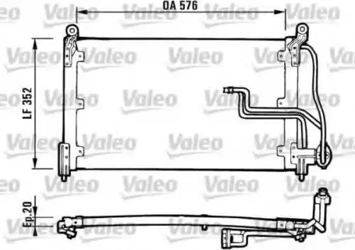 Радиатор кондиционера (конденсатор) VALEO 816904