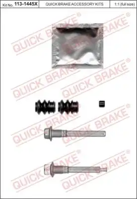 РЕМКОМП-ТЫ ТОРМОЗА РЕЗ./МЕТ 1131445X QUICK BRAKE