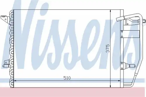 Радиатор кондиционера (конденсатор) NISSENS 94192