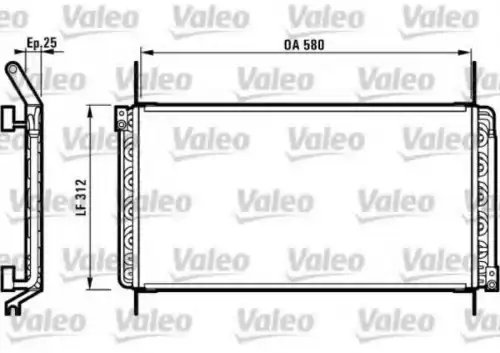 Радиатор кондиционера (конденсатор) VALEO 816974