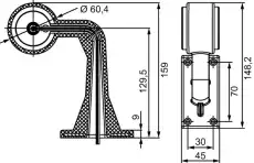 Фонарь габаритный HELLA 2XS357005041