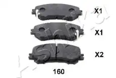 Тормозные колодки дисковые ASHIKA 5001160