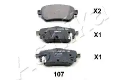 Тормозные колодки дисковые ASHIKA 5101107