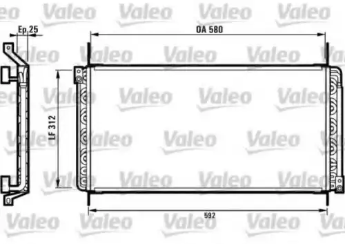 Радиатор кондиционера (конденсатор) VALEO 816971