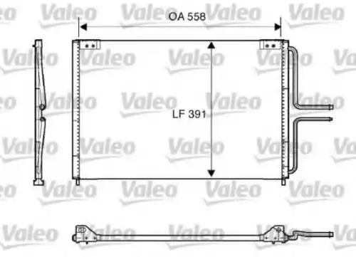 Радиатор кондиционера (конденсатор) VALEO 816867