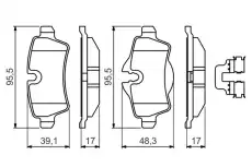 Тормозные колодки дисковые BOSCH 0 986 494 645