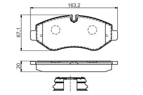 Тормозные колодки дисковые BOSCH 0 986 494 582