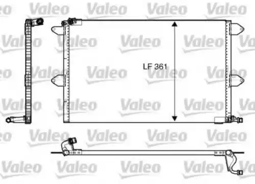 Радиатор кондиционера (конденсатор) VALEO 816908