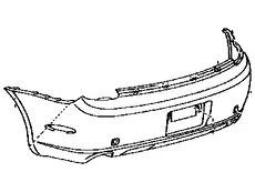 COVER,RR BUMPER 5215924908 TOYOTA / LEXUS