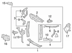 SEAL, RADIATOR SUPPO 532920E010 TOYOTA / LEXUS