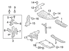 SEAL, COOL AIR 53295-24010 TOYOTA / LEXUS