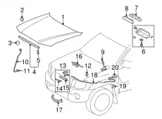 HOOD SUB-ASSY 5330104120 TOYOTA / LEXUS