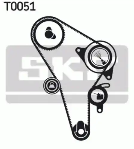 рем.к-кт ГРМ!\ Audi 80, VW Golf/Passat/T3 1.5D-1.7D <93 VKMA01010 SKF