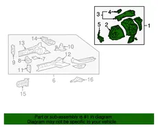 APRON SUB-ASSY, FR 5370230810 TOYOTA / LEXUS