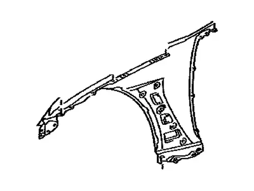FENDER SUB-ASSY, FR 5380153100 TOYOTA / LEXUS