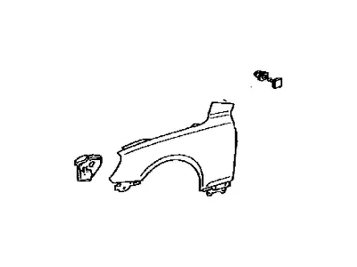 FENDER SUB-ASSY, FR 5380224903 TOYOTA / LEXUS