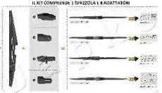 Щетка стеклоочистителя SJX35R JAPKO 350/14'' мм/"