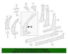 BRACKET, FR FENDER, 5382230150 TOYOTA / LEXUS