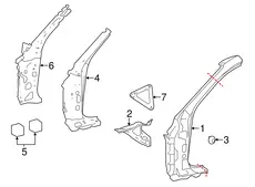 BRACKET, FR FENDER, 5382253030 TOYOTA / LEXUS