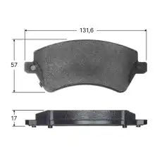Тормозные колодки дисковые AVANTECH AV817