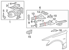 BOX, TORQUE, FR RH 5719730040 TOYOTA / LEXUS