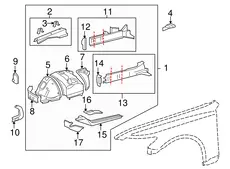 BOX, TORQUE, FR LH 5719850040 TOYOTA / LEXUS