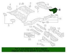 EXTENSION, RR FLOOR 5831424040 TOYOTA / LEXUS