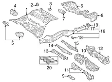 EXTENSION, RR FLOOR 5831424040 TOYOTA / LEXUS