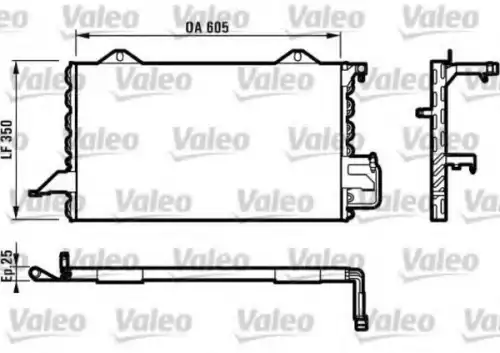 Радиатор кондиционера (конденсатор) VALEO 816893