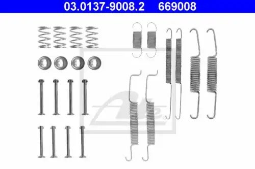 рем.к-т торм.колодок зад.!\Audi 80 <84,VW Passat/Golf/Jetta/Polo <90 03.0137-9008.2 ATE