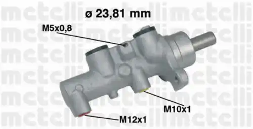 050462 METELLI ГЛАВНЫЙ ТОРМОЗНОЙ ЦИЛИНДР