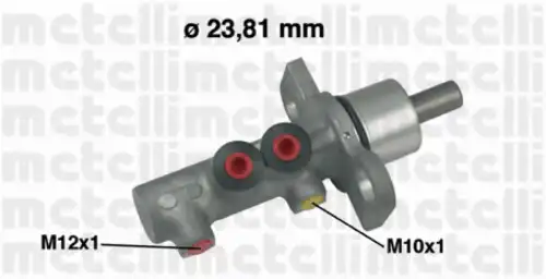 Цилиндр тормозной главный (050491) METELLI