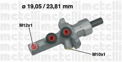 Главный тормозной цилиндр 05-0621 METELLI