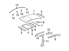 BRACKET, SLIDING 6128250020 TOYOTA / LEXUS