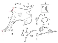 PANEL, QUARTER, RH 6161150071 TOYOTA / LEXUS