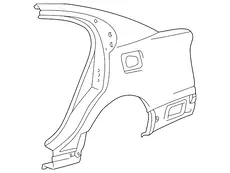 PANEL, QUARTER, LH 616123A231 TOYOTA / LEXUS