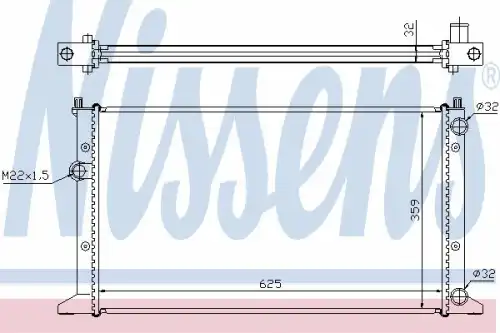 Радиатор кондиционера (конденсатор) NISSENS 65266