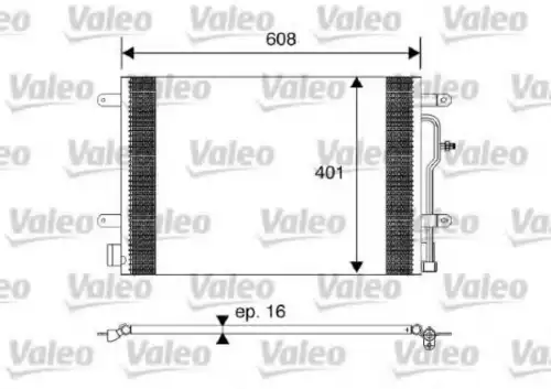 Радиатор кондиционера (конденсатор) VALEO 817569