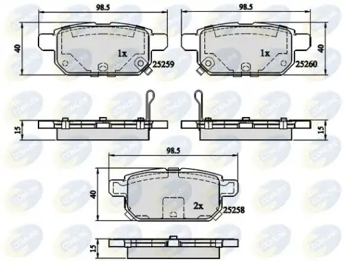 Тормозные колодки дисковые COMLINE CBP32128
