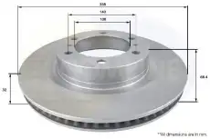 Тормозной диск COMLINE ADC2505V вентилируемый , передняя ось
