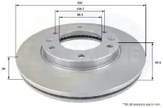 Тормозной диск COMLINE ADC2414V вентилируемый , передняя ось