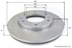 Тормозной диск COMLINE ADC2414V вентилируемый , передняя ось
